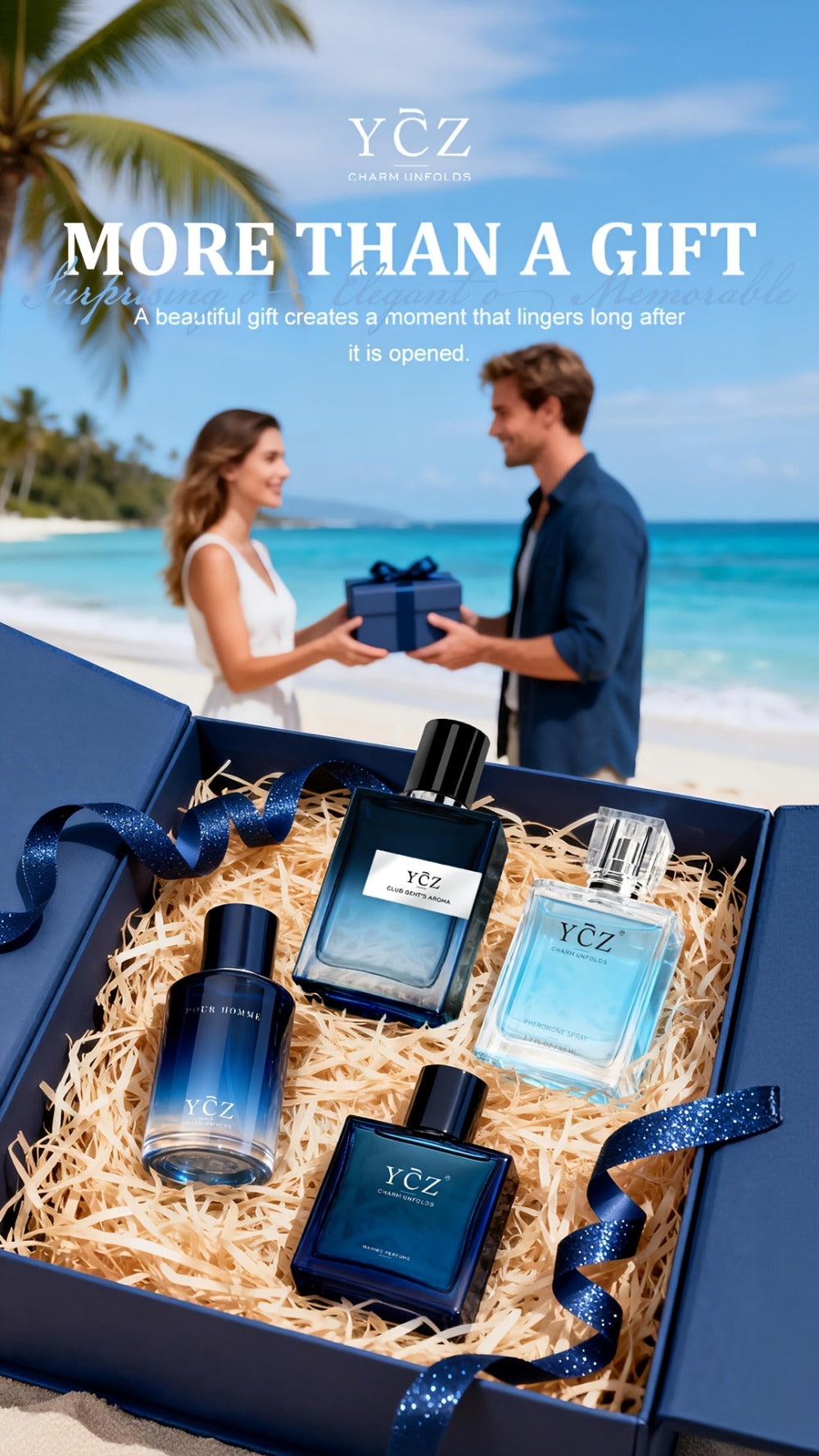 Men's Cologne Gift Set - Eau de Parfum Lavender Fresh & Woody Fragrance, Multi-Piece Sets 2 3 or 4 Bottles