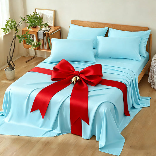 Viscose-from-Bamboo Sheet Set with 4- or 6-Piece Configurations, 11 Colors and 16-Inch Pocket Label