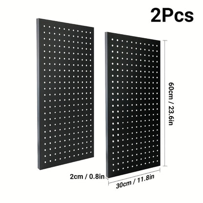 Metal Pegboard Wall Panels Garage Tool Storage Organizer Steel Peg Board Wall Mounted Workshop Shed Craft Room 2 Pack 4 Pack
