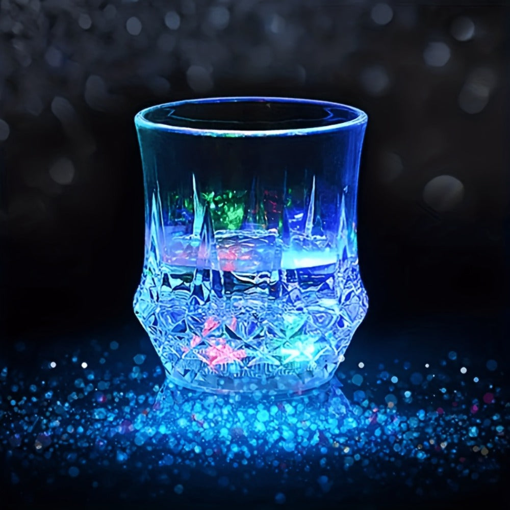 LED Light-Up Cups Glow in the Dark, Pineapple Induction Party Cups for Birthday Christmas Disco Valentine's Day (6.76oz)