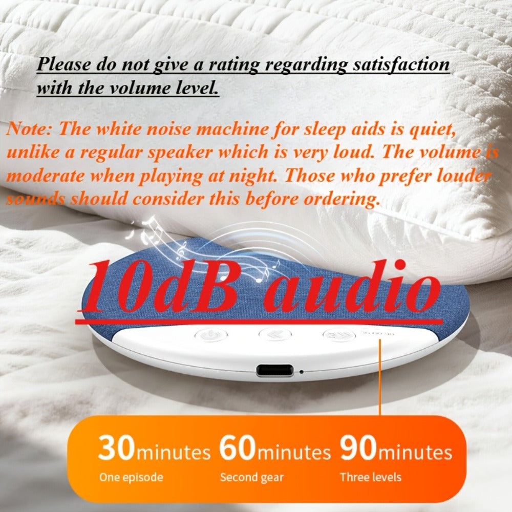 Ultra Slim Under Pillow Sleep Speaker with White Noise, Bluetooth 5.4 Pillow Headphones for Side Sleepers