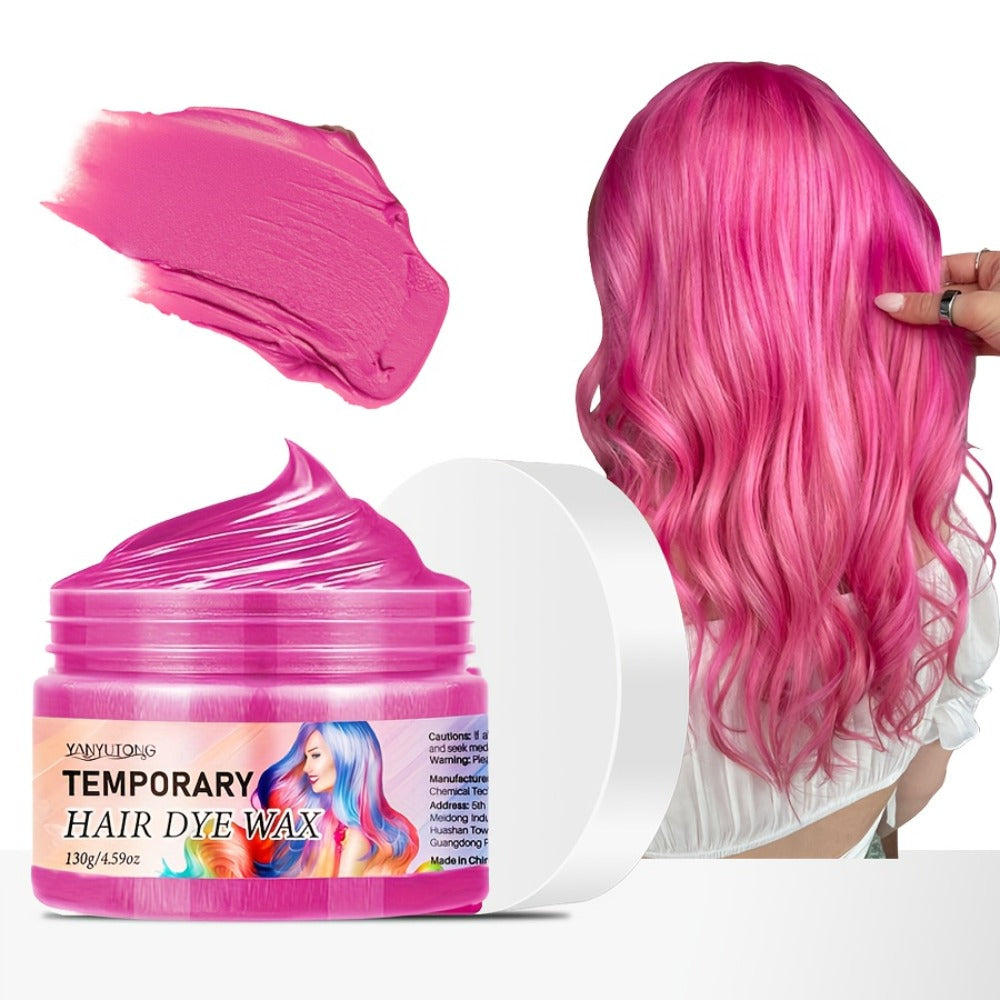 Temporary Hair Dye Wax 130g Instant Vivid Color Styling for Party Halloween Cosplay Festival, No Bleach No Damage