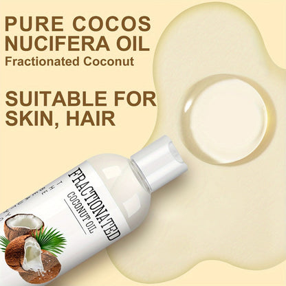 Fractionated Coconut Oil 2-Pack 7.5 fl oz Each – 100% Pure Carrier Oil for Massage, Hair & Body, Lightweight Moisturizing Body Oil
