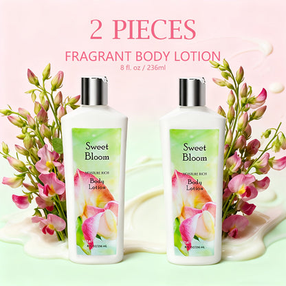Scented Body Lotion Two-Bottle Set in Lavender, Sweet Bloom or Coconut Lime Fragrance Options