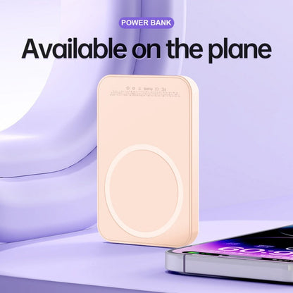 Power Bank Magnetic 5000mAh Mini with Wireless Charging, PD, QC3.0 and Eight Colors for Travel