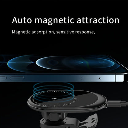Magnetic Wireless Car Charger Phone Mount 15W Fast Charging – 360° Rotation Air Vent Car Phone Holder Compatible with iPhone 16 / 15 / 14