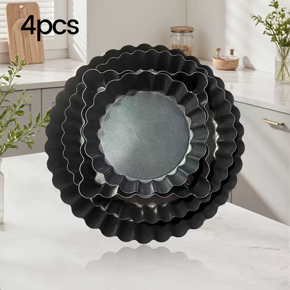 Baking Pan Set Nonstick Carbon Steel Cookie Sheets Roasting Pans Round Cake Muffin Pizza for Home Cooking, Dining and Outdoor Meals