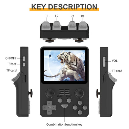 Handheld Game Console Powkiddy RGB20S with 3.5-Inch IPS full-fit, 640x480, 16GB+64GB or 16GB+128GB Options, 3500mAh Battery, ArkOS