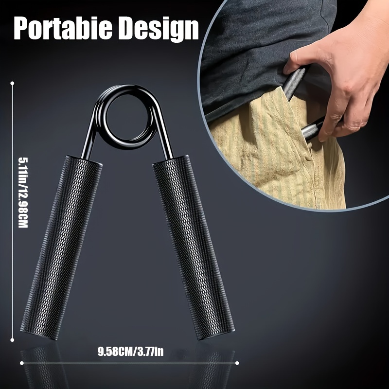Hand Grip Strengthener Set 4pcs Heavy Duty Metal – Forearm & Wrist Trainer 50LB to 200LB Resistance, Finger Exerciser for Muscle Building
