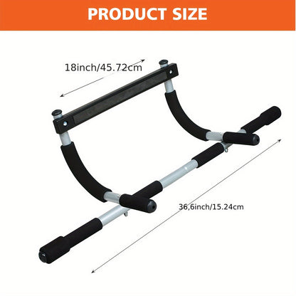 Doorway Pull-Up Bar – Multi-Grip Chin-Up Bar for Indoor Home Gym, No Screws Required, Upper Body Strength Trainer for Pull-Ups