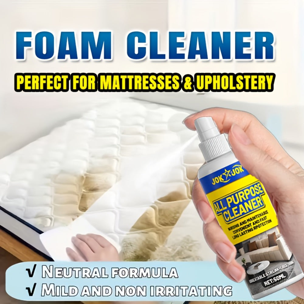 Dry Cleaning Spray for Sofa, Carpet & Leather, Waterless Fabric Stain Remover Spray with Glycerin