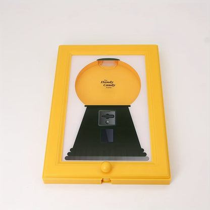Wall Mounted Photo Frame Candy Dispenser with Shelf, Space Saving & Nut Storage Holder for Home Office Decor