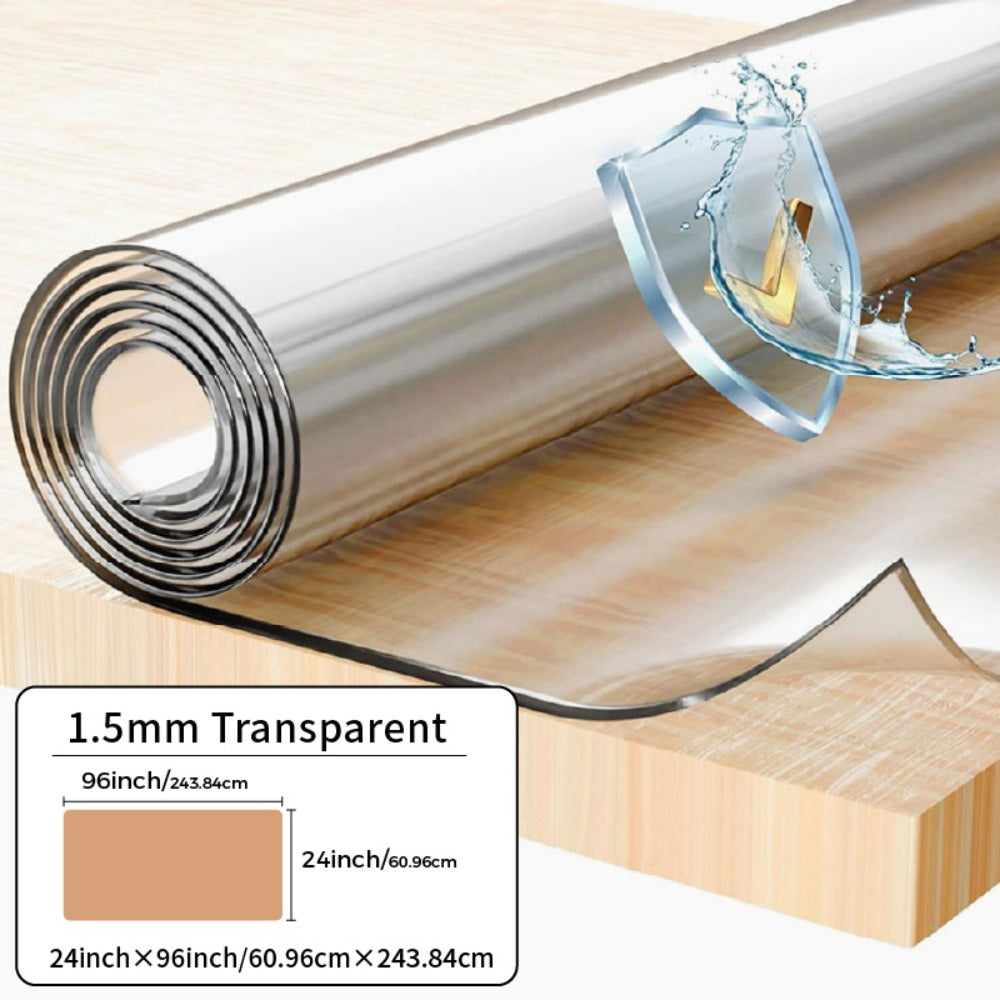 Tablecloth Clear PVC Protector in 1.5mm Thickness with 35 Rectangle and Square Size Options