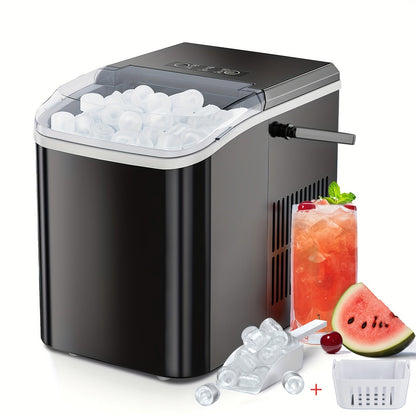 Countertop Bullet Ice Maker with 26.5 lb Daily Label, 9 Cubes per 6 Minutes, 1.5L Tank and Two Colors
