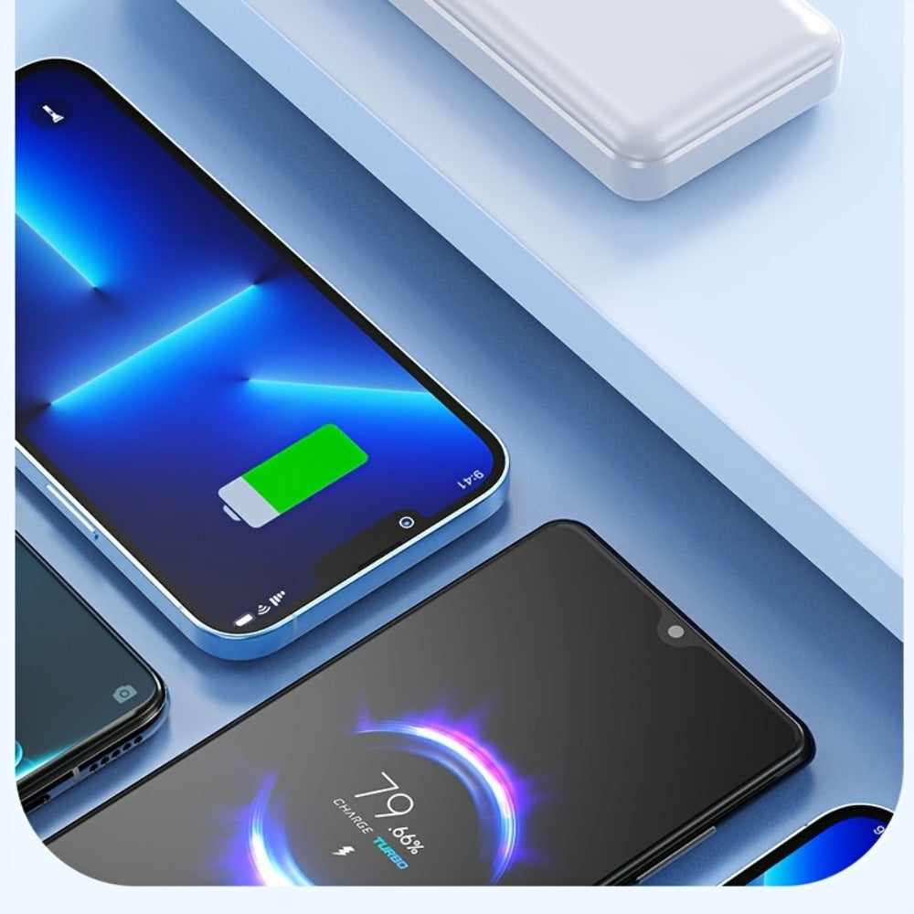Power Bank 50000mAh with Dual USB Ports, Digital Battery Display and Three Color Options for Travel