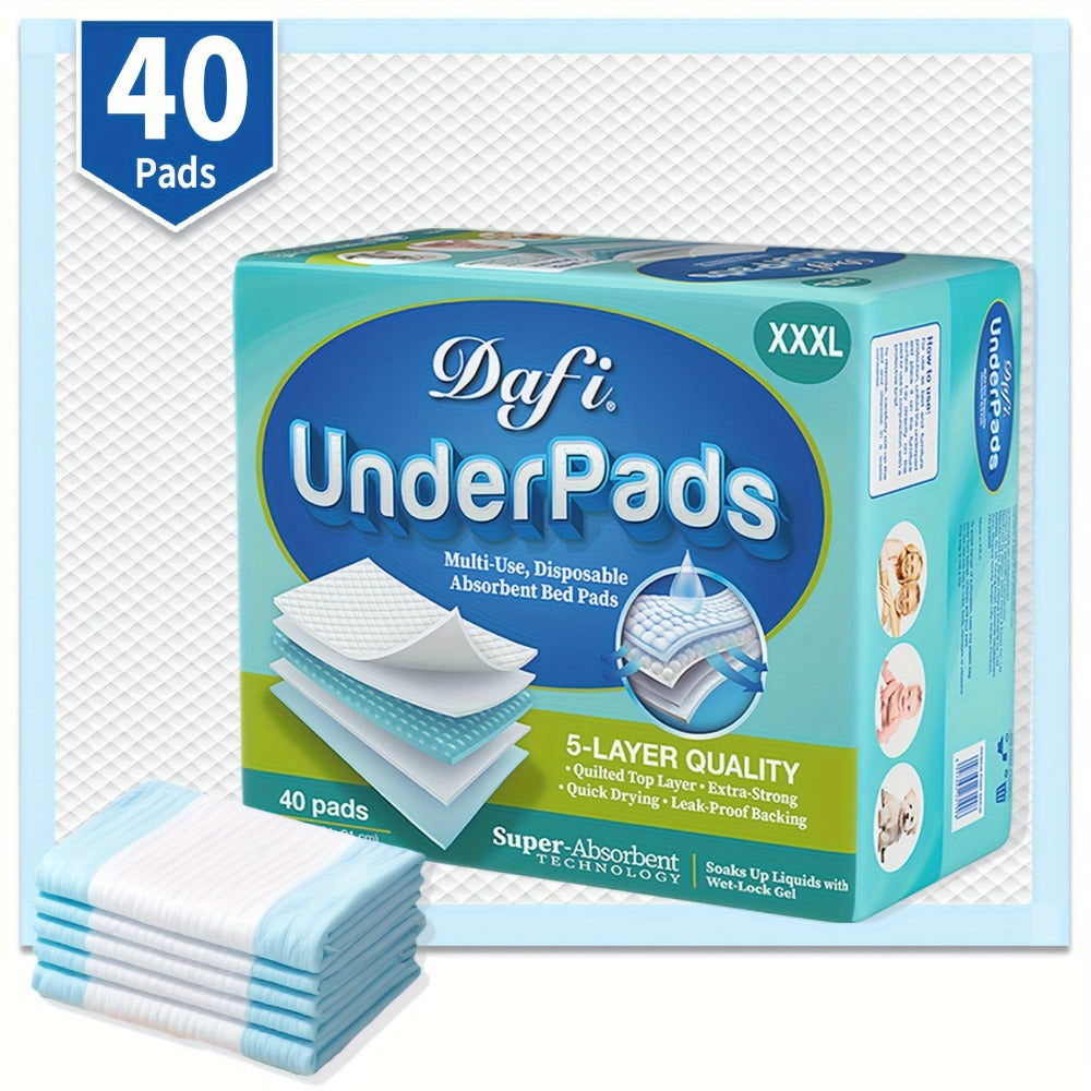 Disposable Bed Pads Extra Large Incontinence Underpads - Super Chucks Pads with Odor Control for Elderly & Adults