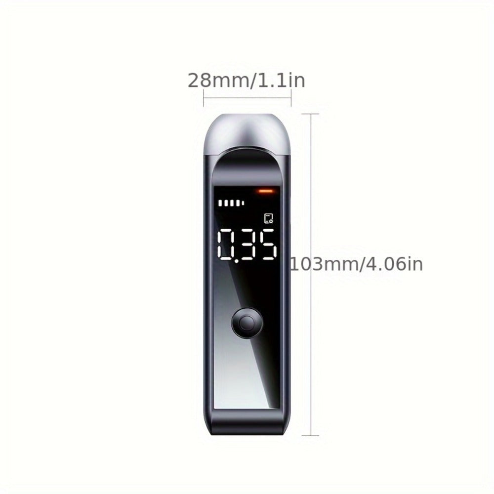 Rechargeable Breathalyzer Alcohol Tester, Professional Digital Breath Alcohol Detector, Portable Personal Breathalyzer with LCD Display