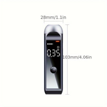 Rechargeable Breathalyzer Alcohol Tester, Professional Digital Breath Alcohol Detector, Portable Personal Breathalyzer with LCD Display