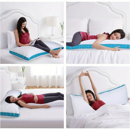 Body Pillow for Adults Full Body Pillow Firm Long Sleeping Pillow for Back Stomach Side Sleeper Bed Pillow Support Pregnancy Pillow Grey