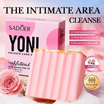 Intimate Cleansing Soap Rose Essence Built-in Bubble Net Rich Foam pH Balance Private Parts Soap for Women Peach Strawberry 2pcs 4pcs