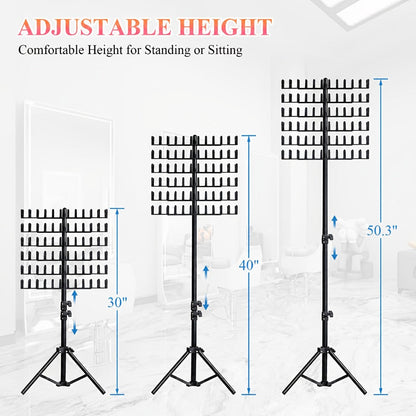 144 Peg Hair Extension Rack Freestanding Organizer with Divider Separator – Standing Braiding Hair Holder Display Stand for Salon Home