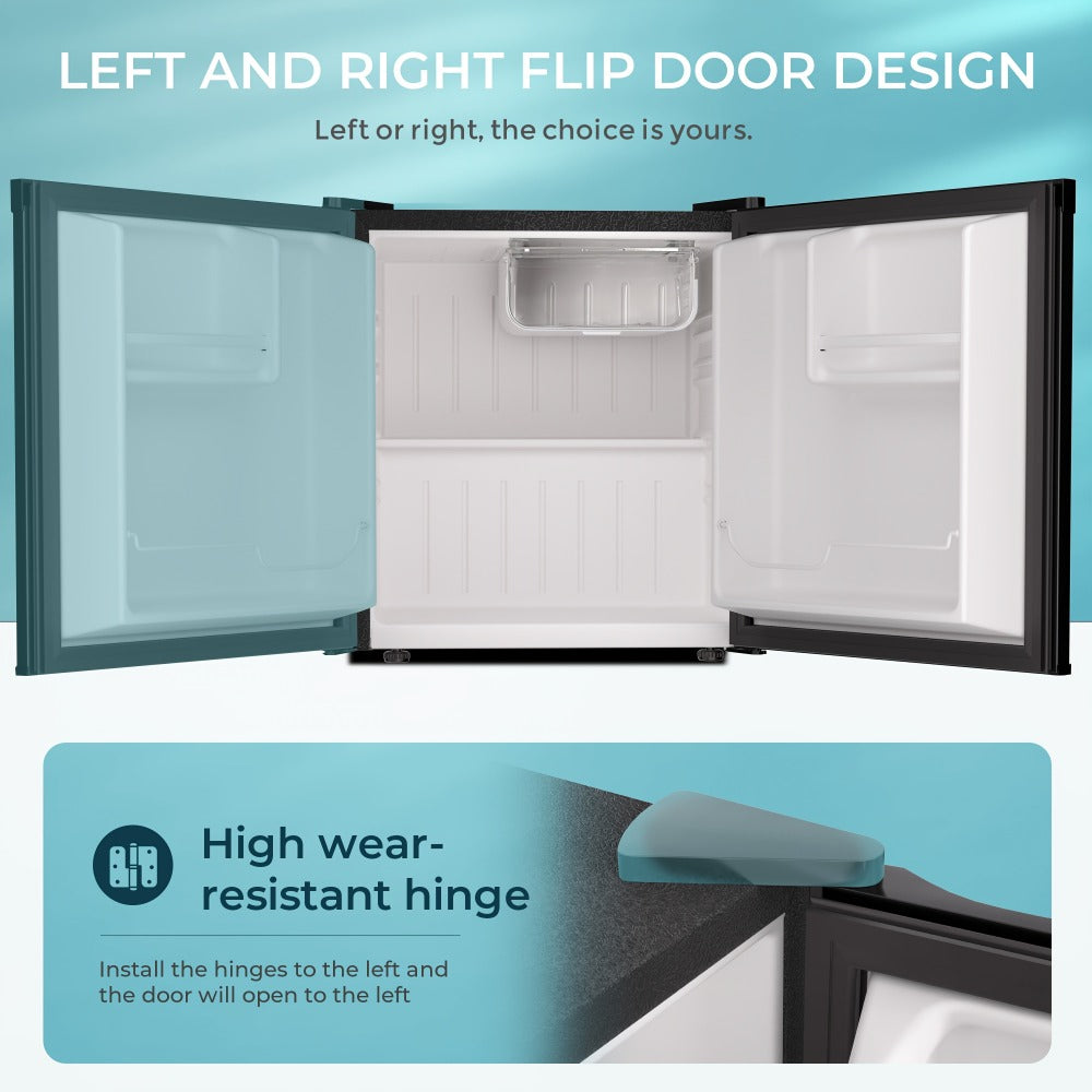 Mini Fridge with Freezer 1.7/3.5 Cu.Ft - Compact Refrigerator with Adjustable Thermostat, Energy Saving