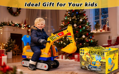 Kids Ride-On Construction Truck Large Manual-Powered Engineering Vehicle with the Listed Color, Size or Set Options for Everyday Use