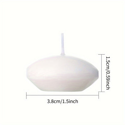 Floating Candles White 42 Pack Glitter Embellished Small Candle Set for Christmas Halloween Easter Thanksgiving Day of the Dead
