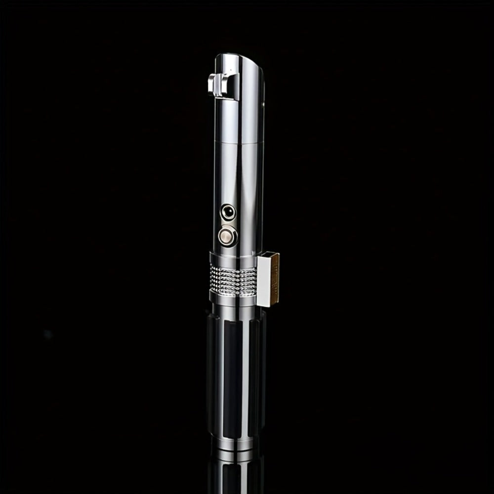 Light Up Saber with Metal Handle RGB 16 Colors, LED Cosplay Laser Sword with Sound Effects, Anakin Luke Darksaber Style