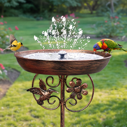 Bird Feeder Cast Iron Vintage, Bird Bath Garden Outdoor Yard Decor for Garden, Yard and Pest Management