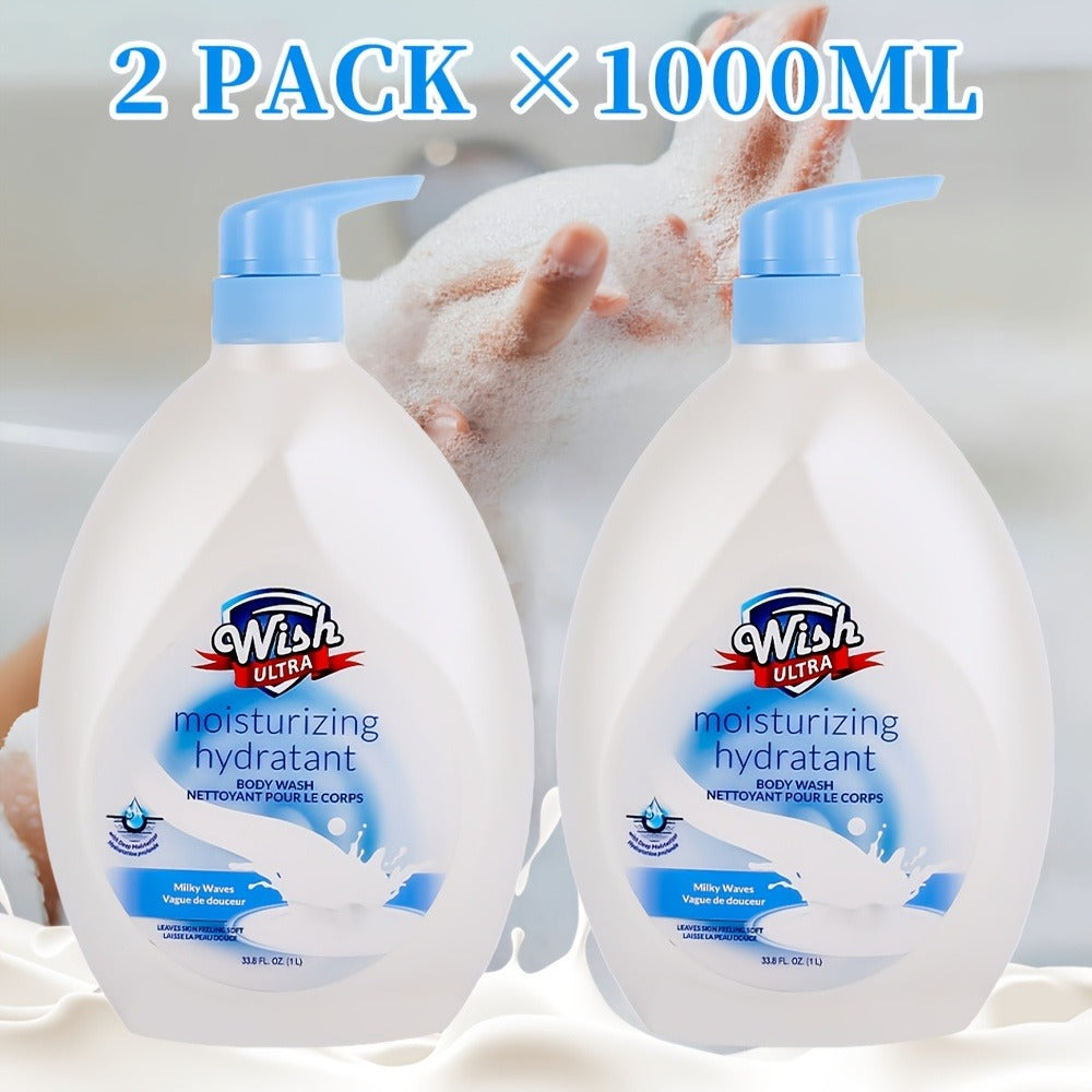 Moisturizing Body Wash 2-Pack 33.8 fl oz Each – Deep Cleansing Shower Gel for Women & Men, Long-Lasting Scent, Hydrating Formula