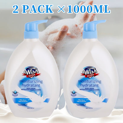 Moisturizing Body Wash 2-Pack 33.8 fl oz Each – Deep Cleansing Shower Gel for Women & Men, Long-Lasting Scent, Hydrating Formula