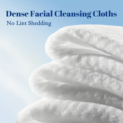 Extra Large Disposable Facial Cleansing Tissues 26×30cm – Thickened Ultra-Soft Cotton Wipes for Face Washing & Makeup Removal