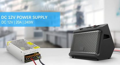 12V 20A 240W Switching Power Supply AC to DC Converter 110V 240V Input Regulated Adapter for Entryways, Bedrooms and Living Spaces