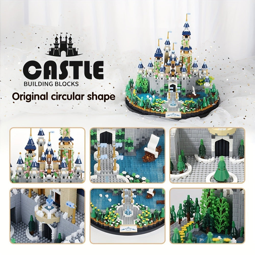 3600PCS Princess Castle Building Blocks Fairytale Palace STEM Micro Brick Architecture Kit for Girls Ages 8+
