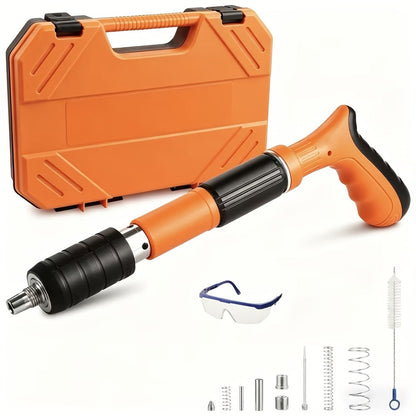 Manual Nail Gun for Concrete & Brick - 5-Speed Adjustable Mini Nailer Compact Portable Nail Gun for DIY for Home and Salon Manicures