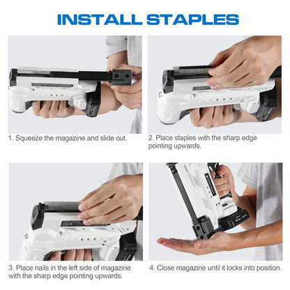 Cordless Stapler Nailer 2-in-1, 20V/4V Brad Nailer Without Compressor, with Safety Striker Guard