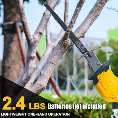 Reciprocating Saw Brushless Cordless for DeWalt 20V Battery, 0-3500 SPM Variable Speed, Tool-Free Blade Change