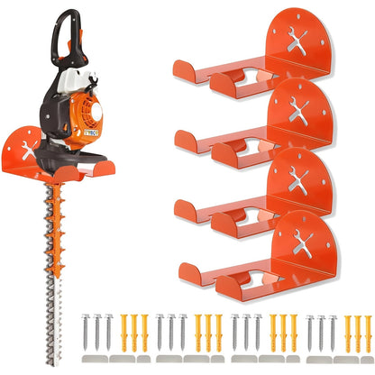 Weed Eater Hanger Wall Mount Trimmer Rack, 8" Garage Storage Hooks for Grass Trimmer, Hedge Trimmer