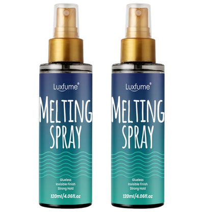 Lace Wig Melt Spray Strong Hold No Residue Quick Dry 4.06 Fl Oz Invisible Glueless Adhesive for Lace Front Closure Wigs Portable 1pc or 2pcs