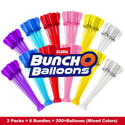 Rapid-Fill Self-Sealing Water Balloons 105+ 205+ Bulk Pack Outdoor Summer Fun Kids Adults for Entryways, Bedrooms and Living Spaces