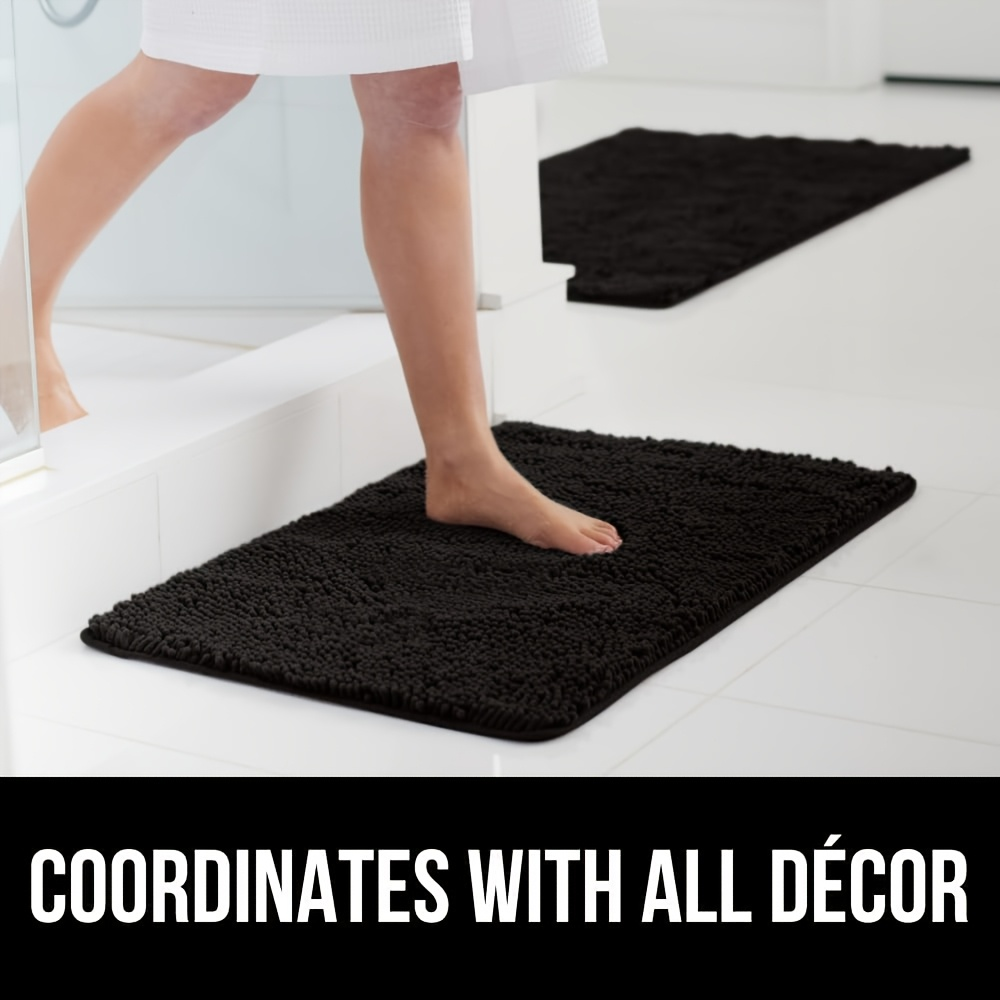 Chenille Dog Door Mat Super Muddy Paws Pet Rug Gingham Entryway Mat Indoor Outdoor Multiple Sizes & Colors