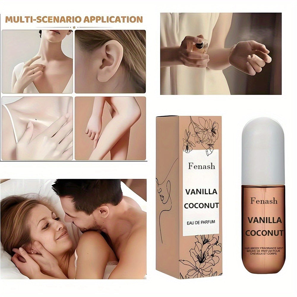 Women's Perfume Vanilla Coconut Beach Fragrance Spray 1.7 oz for Summer Travel and Vacation