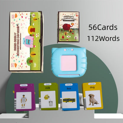 Bilingual English Speaking Flash Cards for Kids, 56 Cards 112 Visual Sight with the Listed Color, Size or Set Options for Everyday Use