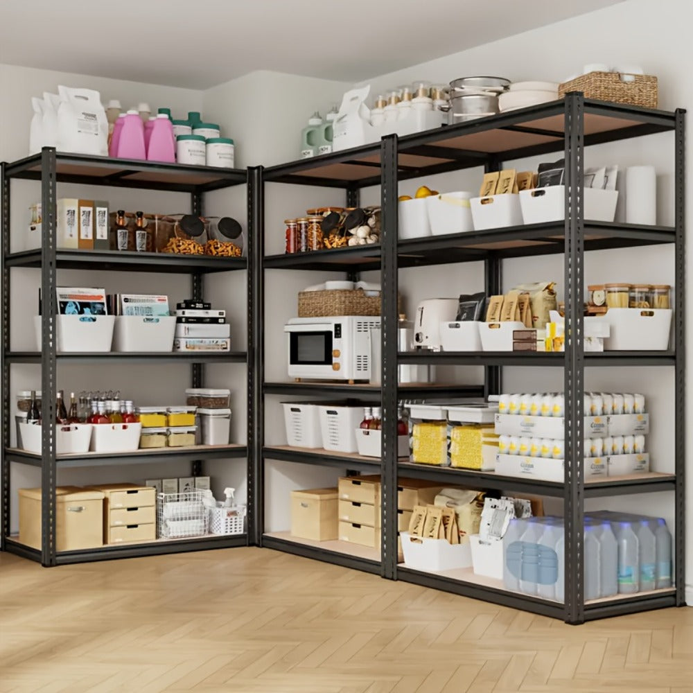 5-Tier Garage Shelving Unit Adjustable Storage Shelves 72"/60"H x 35.5"W x 16"D for Garage, Closet & Pantry Organization