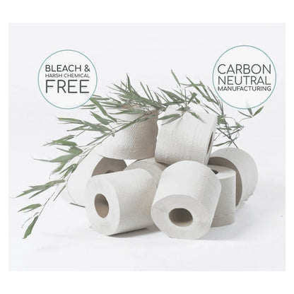 Bamboo Toilet Paper 24 Rolls 3-Ply 300 Sheets Per Roll Tree-Free Hypoallergenic Septic Safe Flushable Soft Strong Fragrance-Free BPA-Free