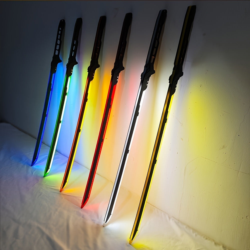 LED Cyberpunk Katana Prop 80cm Acrylic Luminous with the Listed Color, Size or Set Options for Everyday Use