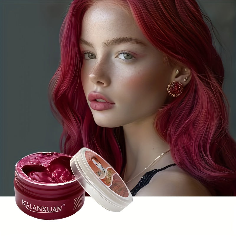 Temporary Hair Color Wax Disposable DIY Styling Cream Y2K Aesthetic for Parties Festivals Halloween Cosplay 9 Colors Blue Purple Red Black