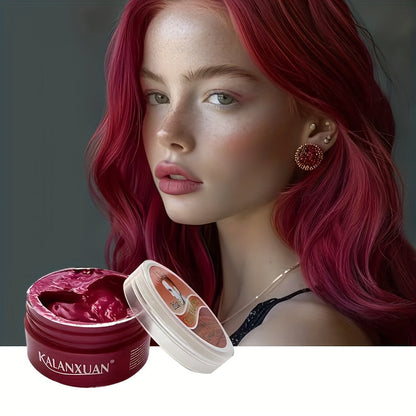 Temporary Hair Color Wax Disposable DIY Styling Cream Y2K Aesthetic for Parties Festivals Halloween Cosplay 9 Colors Blue Purple Red Black