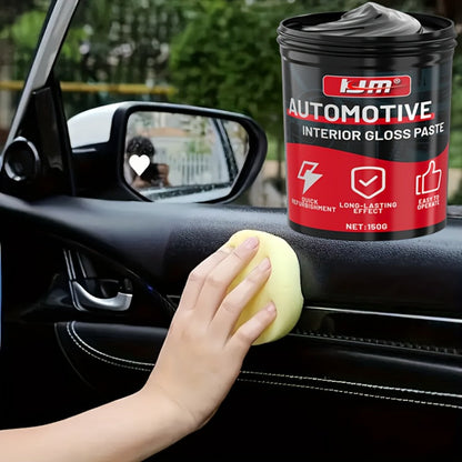 Automotive Plastic Restorer & Whitening Cream – All-in-One Dashboard, Tire & Seat Polish Paste for Car Interior Gloss